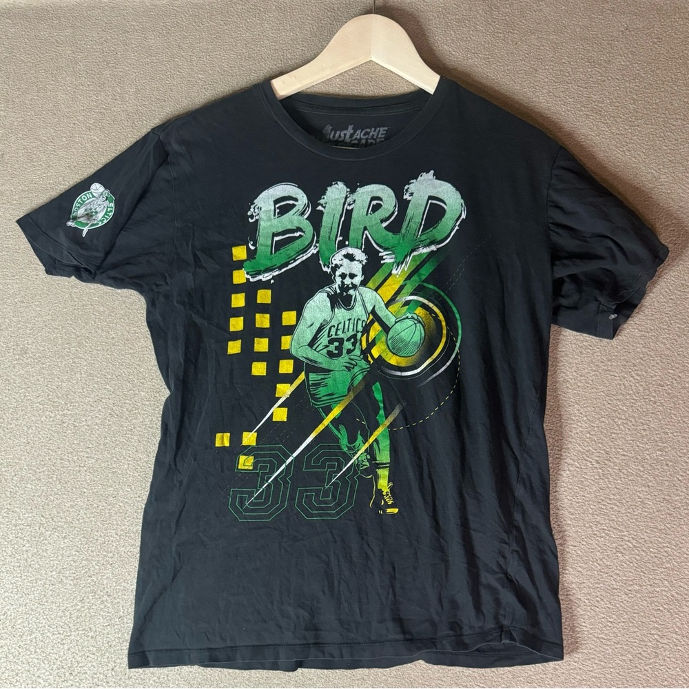 Larry Bird Boston Celtics NBA Shirt Hardwood Classic Vintage T-Shirt Men’s Large